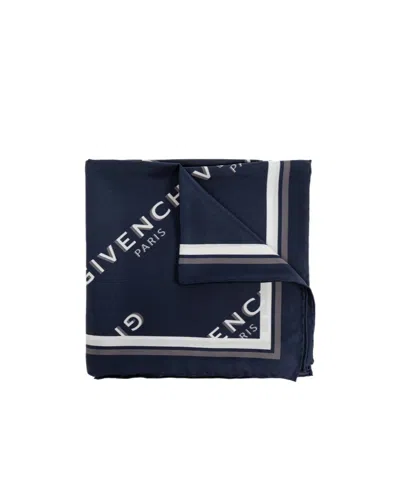 Givenchy Rectangular Scarf In Blue