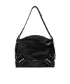 Givenchy Medium Voyou Leather Shoulder Bag In Black