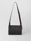 Givenchy Rectangular Shoulder Bag Textured Surface Strap In Black