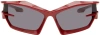 GIVENCHY RED GIV CUT SUNGLASSES