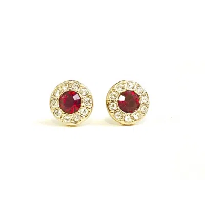 Pre-owned Givenchy Red Gold Earrings