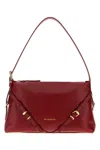 Givenchy Red Leather Mini Voyou Shoulder Bag In Red