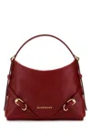 Givenchy Voyou Nano Shoulder Bag In Shiny Leather In Brown