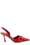 Givenchy Voyou Slingbacks In Leather In Red