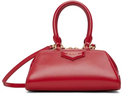 Givenchy Red Mini Antigona East-west Bag