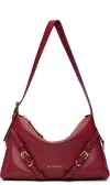 Givenchy Mini Voyou Buckle-detail Leather Tote Bag In Red