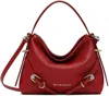 Givenchy Voyou Nano Grained-leather Top Handle Bag In 640-vermillon