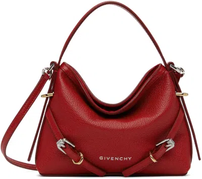 Givenchy Nano Voyou Leather Tote Bag In 640-vermillon