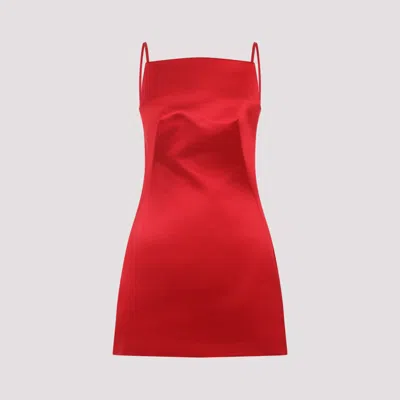 GIVENCHY RED SATIN DRESS