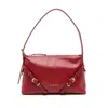 Givenchy Mini Voyou Buckle-detail Leather Tote Bag In Red