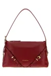 Givenchy Red Leather Mini Voyou Shoulder Bag In Red
