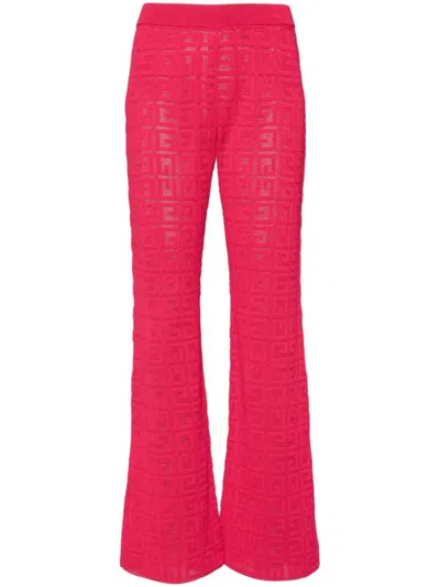 GIVENCHY RED WIDE LEG TROUSER