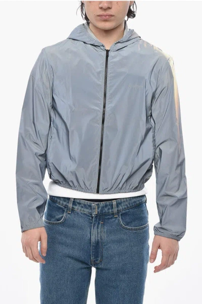 Givenchy Reflective Nylon Windbreaker In Blue