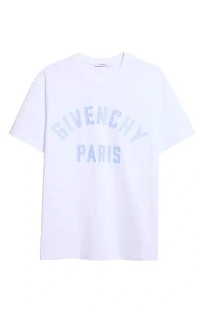 Givenchy Regular Fit Logo Patch T-shirt In Blue