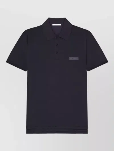 Givenchy Cotton Regular-fit Short-sleeve Polo Shirt In Blue