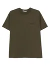 Givenchy Cotton T-shirt With Stamp Print Clothing In Green