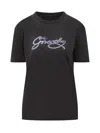 Givenchy Snake-print T-shirt In Black