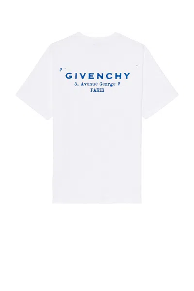 Givenchy Regular Fit Tee In White