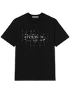 Givenchy Photographic Negative Logo Regular Fit Graphic T-shirt In Black