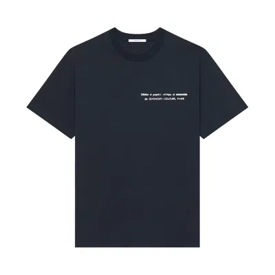 Pre-owned Givenchy Regular Fit T-shirt 'night Blue' | Men's Size Xl
