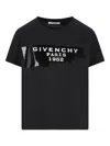 Givenchy Crew-neck Short Sleeve Graphic Cotton T-shirt In Black