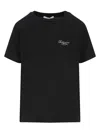 Givenchy Black Crew Neck T-shirt With Logo On Front And Back In Cotton Woman In Black
