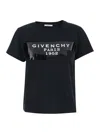 Givenchy Crew-neck Short Sleeve Graphic Cotton T-shirt In Black