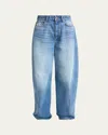 Givenchy Relaxed Cocoon Light-wash Jeans In Blue