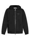 Givenchy Relaxed-fit Black Zip-up Hoodie With Drawstring Hood
