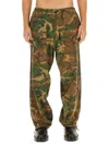 Givenchy Pantaloni Camouflage In Green