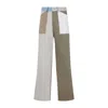 Givenchy Patchwork Straight-leg Jeans In Gray