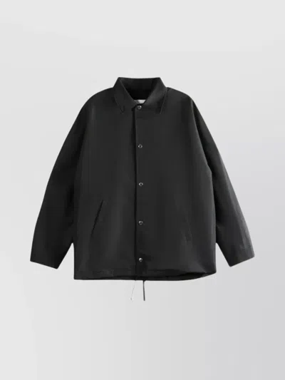 Givenchy Relaxed Fit Jacket Drawstring Hem In Black