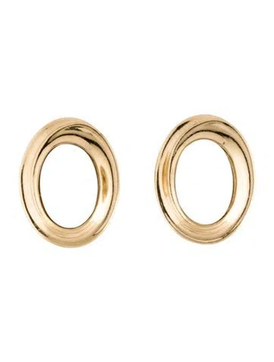 Pre-owned Givenchy Resin Clip-on Earrings In White