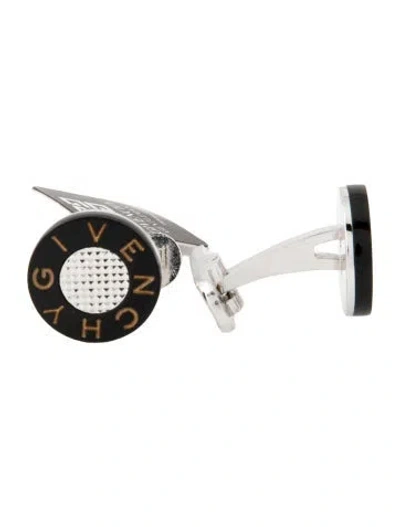 Pre-owned Givenchy Resin Logo Gggg Cufflinks In Multi