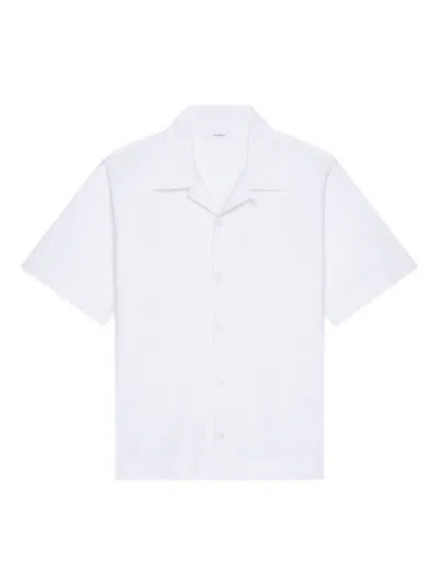Givenchy Revere-collar Short-sleeve Shirt In White