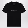 GIVENCHY GIVENCHY REVERSE BLACK COTTON OVERSIZE T-SHIRT WITH LOGO MEN