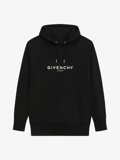 Givenchy Hoodie  Reverse En Molleton In Black