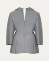 Givenchy Reverse Jacket Mini Dress In Gray