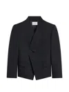 Givenchy Reverse Lapel Jacket In Wool In Black