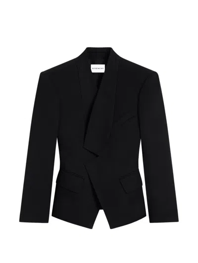 Givenchy Wolljacke Mit Revers In Black