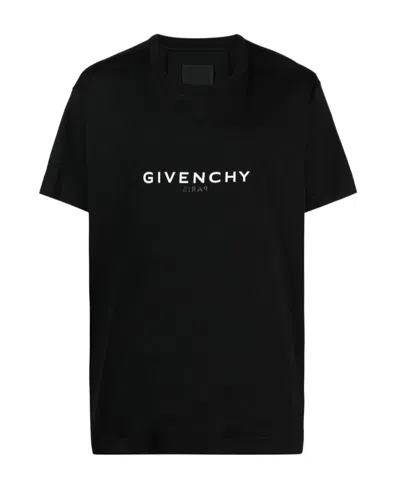 GIVENCHY GIVENCHY LOGO PRINTED ROUND NECK T-SHIRT