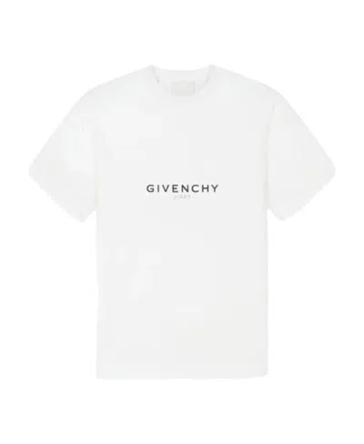 GIVENCHY GIVENCHY LOGO PRINTED ROUND NECK OVERSIZED T-SHIRT