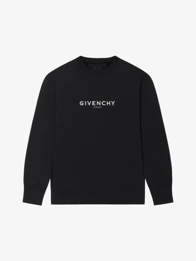 Givenchy Men's Slim Fit Sweatshirt In Printed Felpa In Black