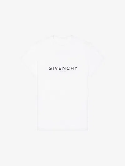 Givenchy Reverse Logo T Shirt In White