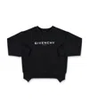Givenchy Reversed Logo-print Sweatshirt In Black