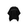 Givenchy Reversible Black Cape For Girl With Logo And 4g Motif In Black