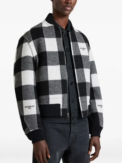 Givenchy Reversible Bomber In Wool In Black