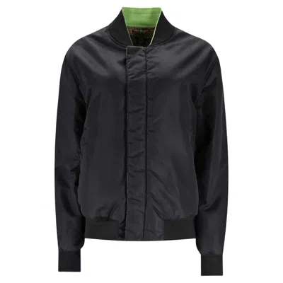 Pre-owned Givenchy Reversible Bomber Jacket In Black
