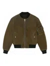 Givenchy Reversible Denim Bomber Jacket In Black
