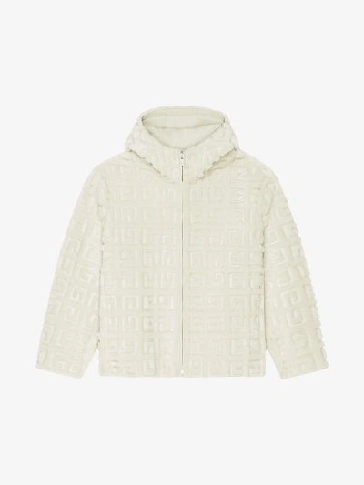 Givenchy Reversible Hooded Jacket In 4g Fur In Ivory